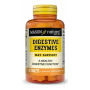 Mason Natural Digestive Enzymes - Healthy Digestive Function, Improved Gut Health, 90 Tablets