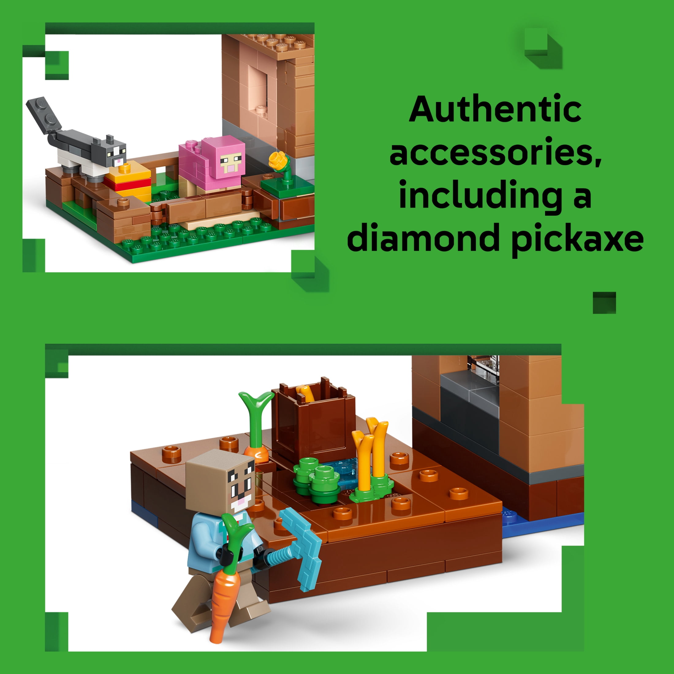 LEGO Minecraft Evoker Village Attack - Building Toy for Boys & Girls, Ages 9+ - Minecraft Toy with 11 Figures - Gift for Birthdays - 21596