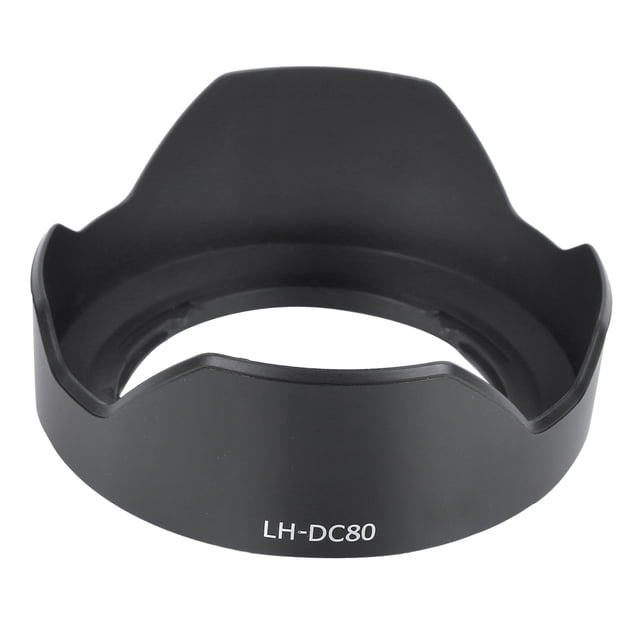 LH‑DC80 Plastic Black Camera Mount Lens Hood for Canon PowerShot G1X Mark II Camera Lens