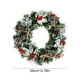 thumbnail image 3 of Adornos navideños, adornos navideños, regalos navideños, corona navideña, adornos navideños, piñas, lazo, corona navideña para puerta, corona artificial colgante, decoraciones para fiestas navideñas d, 3 of 6