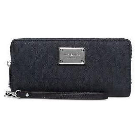 Michael Kors Jet Set Item Travel Continental Wallet Baltic Blue/Silver 32S6Stte9V-444