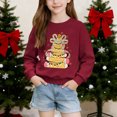 thumbnail image 4 of Cowsor Chandails en Molleton pour Filles Enfants Mignon Graphique Col Rond Chandail Tops Xmas Manches Longues Chemises de Vacances, 4 of 6