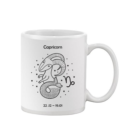 Cute Capricorn Sign Mug -Image by Shutterstock,