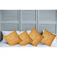 thumbnail image 6 of Ambesonne Saying Throw Pillow Cover 4 Pack, Home Related Calligraphy, 20", Marigold White, 6 of 6