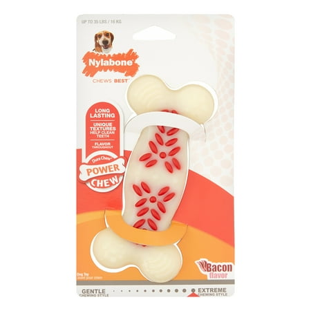 - Nylabone DuraChew Action Ridges Bacon Flavor Bone Dog Toy, Medium