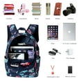 thumbnail image 5 of KAWELL 13.3" Laptop Backpack, Stylish Water Repellent Canvas Bag with USB Port for Travel/Business, 5 of 6
