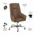 thumbnail image 6 of Studio C High Back Leather Box Chair in Saddle Tan, 6 of 7