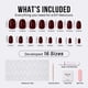 thumbnail image 4 of Gel ovalado corto de otoño BtartBox de Press On Nails, rojo oscuro, 4 of 7