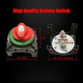 thumbnail image 5 of Ampper High Current Battery Switch, 12-48 V Battery Master Cut Disconnect Switch Isolator for Marine Boat, Ship, Yacht, RV, Truck (On/Off, High Current), 5 of 7