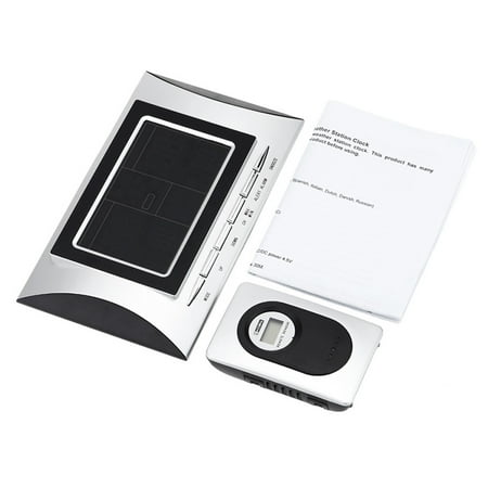 

Wireless Weather Station Digital Color LCD Thermometer Forecaster Clock Indoor Outdoor Humidity Remote Control Sensor