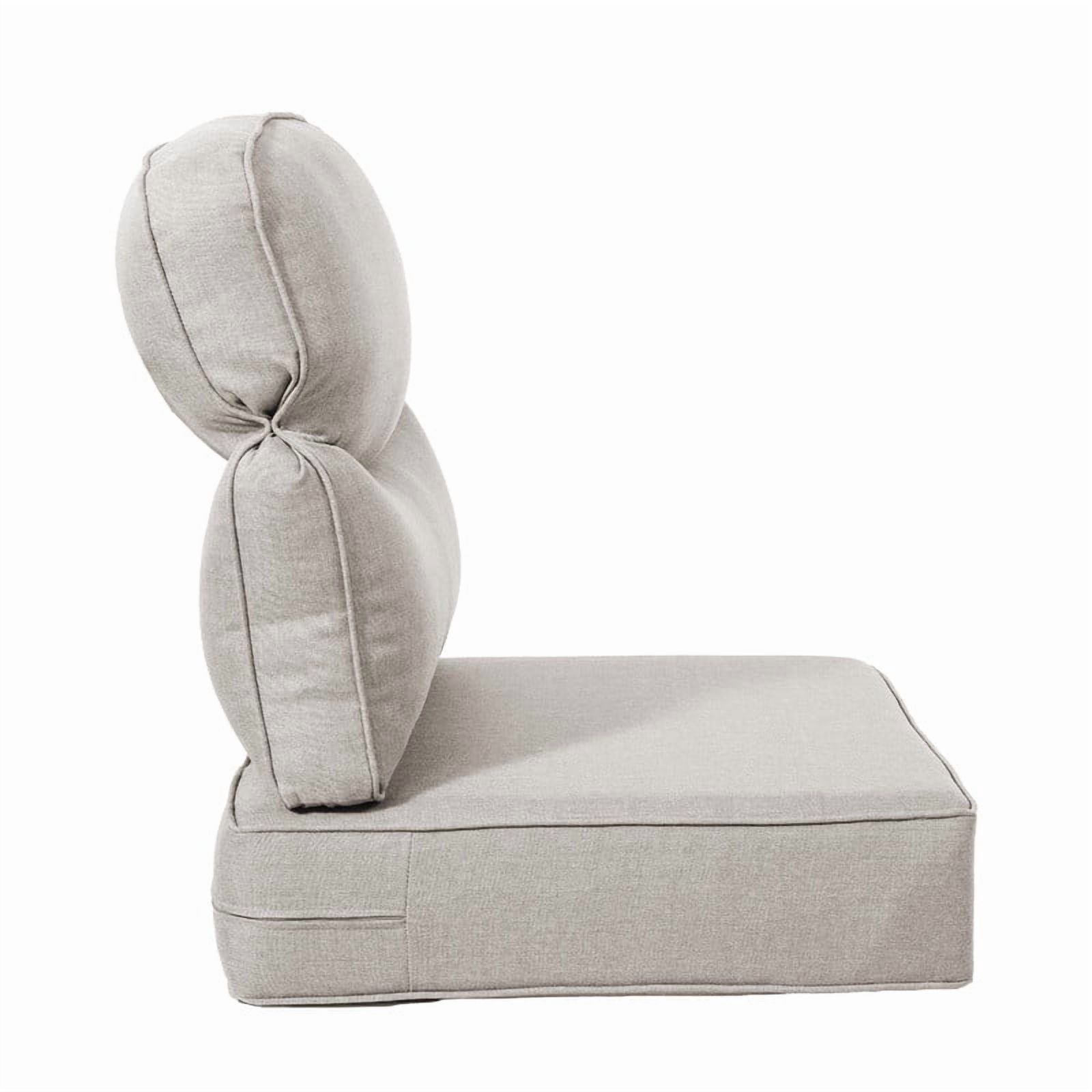 Opohoro Outdoor Deep Seat Cushion Set, 22"x24"x6", UV Resistant & Water Resistant Comfortable Furniture Cushions for Patio Sofa, Chair, Loveseat
