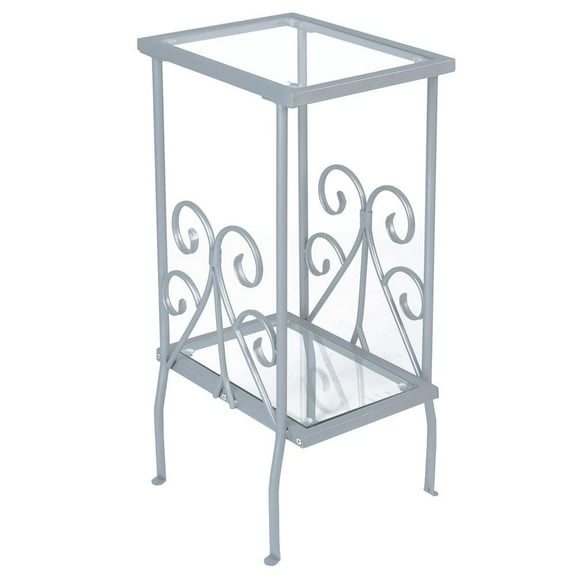 Monarch Specialties Accent Table, Side, End, Nightstand, Lamp, Living Room, Bedroom, Tempered Glass