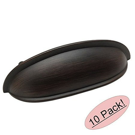 3 Forgings Cup Pull - Cosmas 7712ORB Oil Rubbed Bronze Cabinet Hardware Bin Cup Drawer Handle Pull - 3