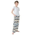 thumbnail image 3 of FORMRS Boys Pajama Pants with Pockets Size 11-12Y Kids Lounge Sleep Bottoms, Snowy Winter, 3 of 8