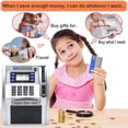 thumbnail image 3 of 2024 Hucha De Cajero Automático Actualizada Para Niños Con Memoria De Apagado Y Tarjeta De Débito Para Dinero Real Apagado Con Una Tecla Reconocimiento De Monedas Configuración De Objetivo Alimentador, 3 of 6