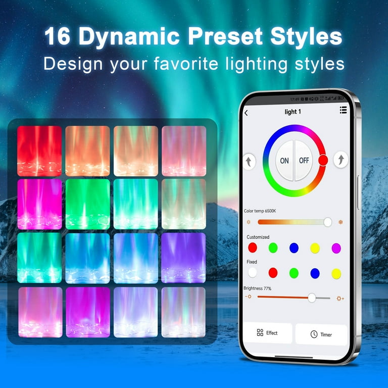 Xecessory RGBW LED Ocean Wave Lights Projector with APP