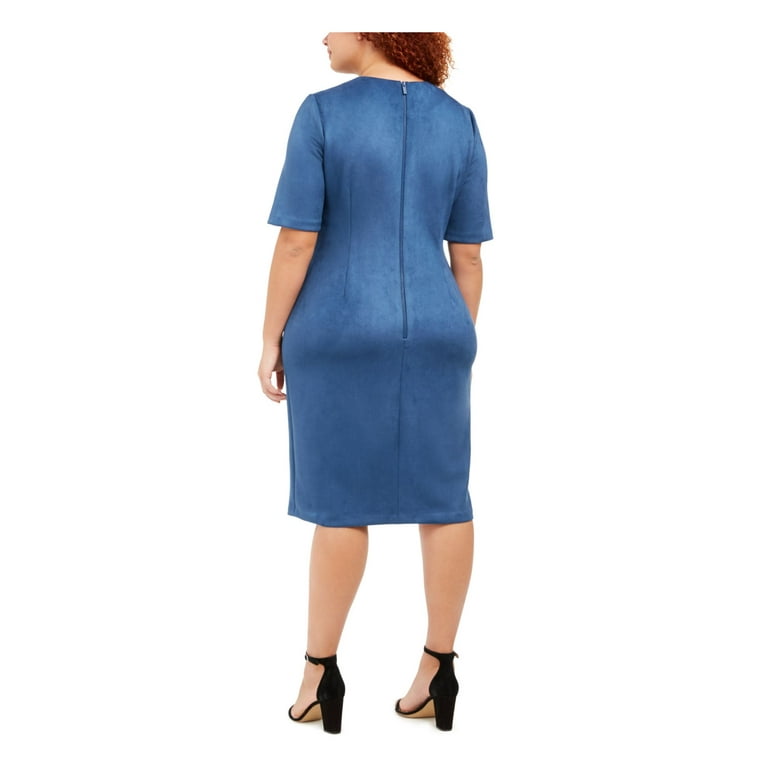 Anne klein faux suede cheap dress