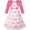 Rose Pink, variant on Girls Dress 2-in-1 Bolero Elegant Swan Party Dress 4