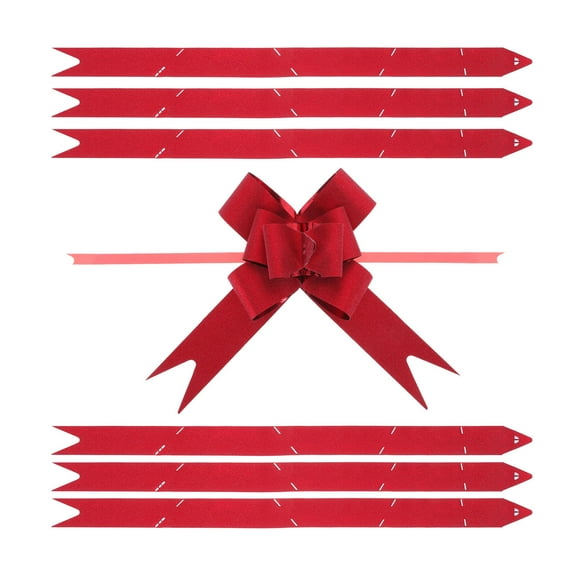 WEAVILUX Red Plastic Pull Ribbons for Wrap and Holiday Decor - 50Pcs
