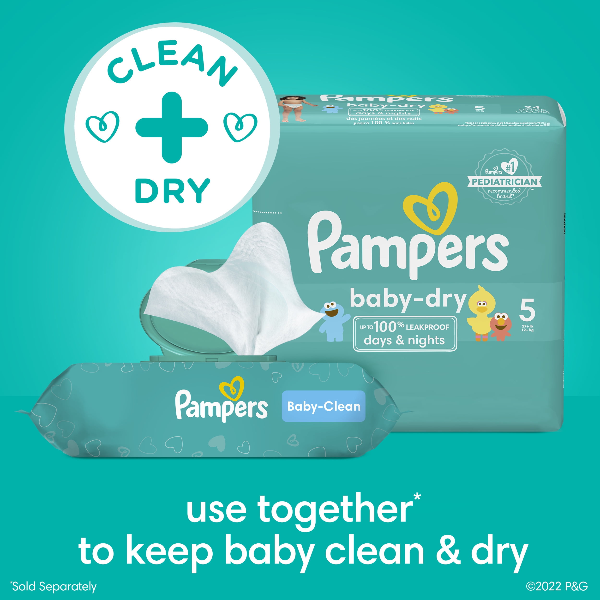 Pampers Baby Dry Fresh Lingettes 2x70uts