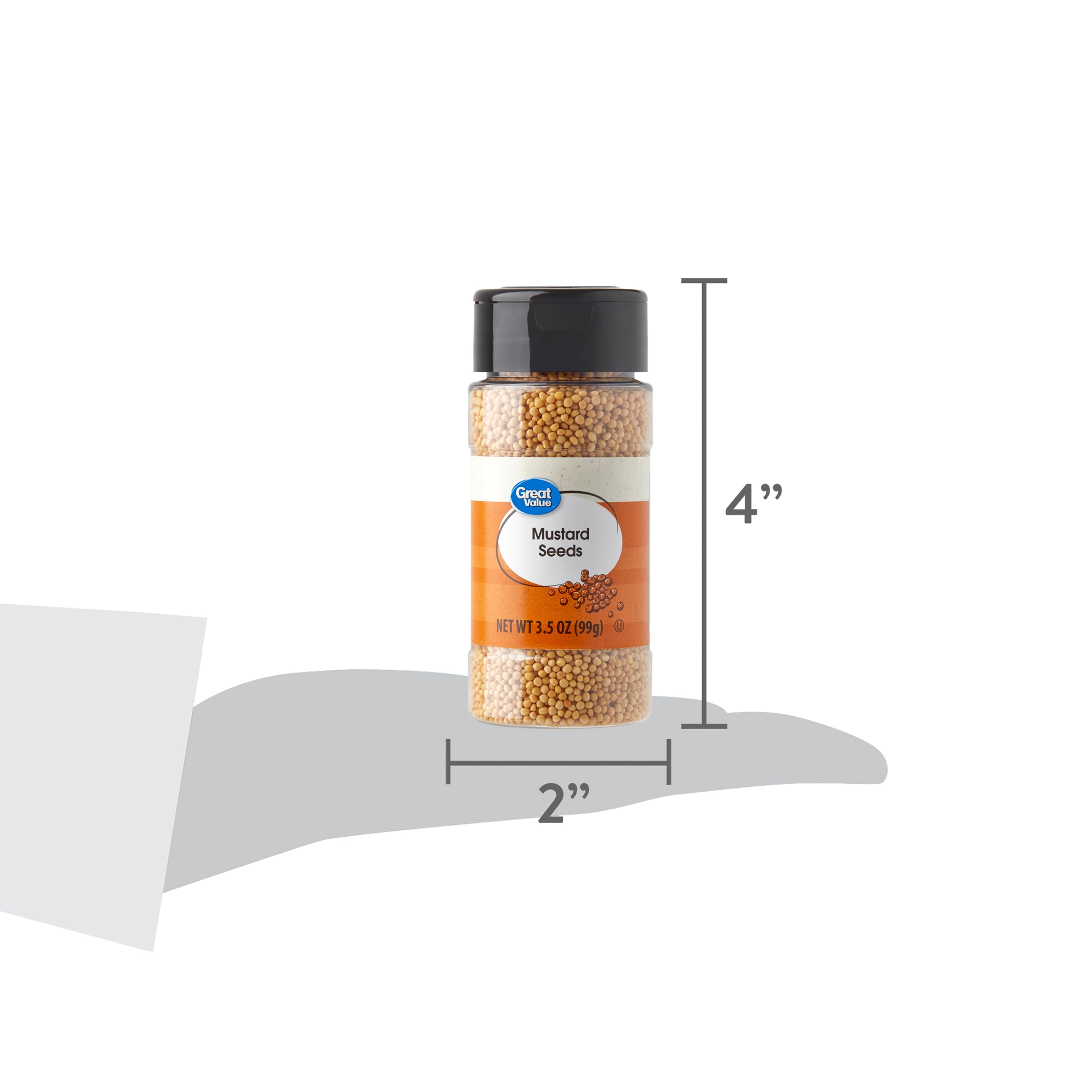 Great Value Mustard Seeds 3.5 oz Aromatic Spice for Rubs