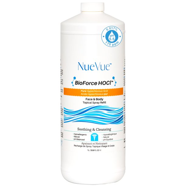 Recambio de aerosol de ácido hipocloroso NuEue BioForce HOCl 1L
