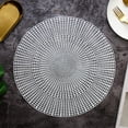 thumbnail image 1 of LINLIN 4 Pack Round Placemats Decorative Placemats PVC Placemats Hollow Table Place Mats Heat Resistant Non-slip Dining Placemats, 1 of 4