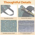 thumbnail image 4 of Pioneer Flower Floral Print Pattern Insulated Lunch Bag for Women & Adults,Large Portable Soft Cooler Lunch Bag,Thermal Food Storage Tote with Pearl Cotton,8.66L,8.75x5.75x9.5 Inch, 4 of 6
