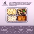 thumbnail image 4 of Cook with Color 4-Compartment Mini Snack Box Food Storage Carrier and Container, Charcuterie Container, Purple, Portable and Dishwasher Safe, Designed to Help with Packed Lunches and Daily Commutes, 4 of 11