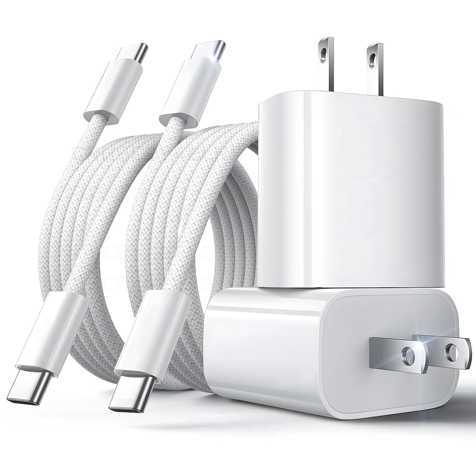 2-Pack 40W USB C Super Fast Charger with 6FT USB C Fast Charging Cable Compatible with iPhone 17/16/15, Power Adapter Electronic Accessories