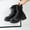 Black Long, variant on Herrnalise Round Toe Thick-soled Snow Boots Women Plus Velvet Thick Side Zipper Mid-tube Cotton Boots Sales