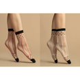thumbnail image 2 of Fiore Spicy 15D Sheer Socks - Polka Dot and Stripes Pattern - One Size, 2 of 2