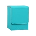 thumbnail image 3 of Caja de almacenamiento CUTICAT organizador de tarjeta comercial para tarjetas deportivas PU Azul, 3 of 8
