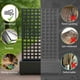 thumbnail image 5 of Yeshouse Jardinera metálica con enrejado, bancal elevado con ruedas, jardinera galvanizada para plantas trepadoras y enredaderas, bancal negro con drenaje, jardinera móvil para patio y balcón, 5 of 7