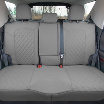 For 2021-2024 Ford Bronco Sport FH Group Neoprene Custom Fit Seat Covers Water Resistant Solid Gray - Rear Set