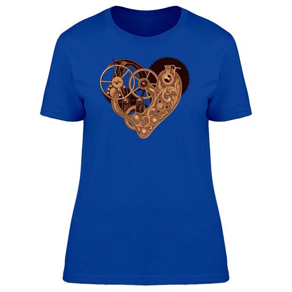Mechanical Steampunk Heart T-Shirt Women -Image by Shutterstock, Female XX-Large