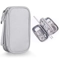thumbnail image 1 of Bolsa organizadora de accesorios electrónicos Bevegekos gris claro, 1 of 6