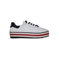 thumbnail image 2 of TENIS PLATAFORMA CASUAL LEON MUJER DAMA BLANCO CON MARINO POLIPIEL CABRA 3538B LEON  3538Bp, 2 of 3