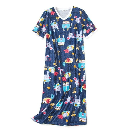 

FEREMO Plus Size Sleep Shirt Womens Sleepwear Nightgowns for Women