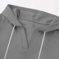 thumbnail image 7 of Maplenight Womens Short Sleeve Hoodies Fall Pullover Tops with Pockets Drawstring Casual Hooded Sweatshirt, 7 of 7