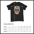 thumbnail image 5 of Tee Hunt Dean Russo Sugar Skull T-Shirt Day of The Dead Neon Calaver Men's Tee, 5 of 5
