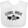 thumbnail image 3 of Inktastic Crawl, Walk Fish Boys or Girls Baby Bib, 3 of 4