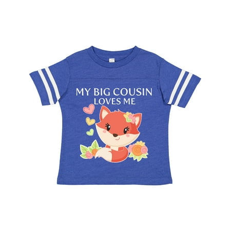 

Inktastic My Big Cousin Loves Me- Little Fox Gift Toddler Boy or Toddler Girl T-Shirt