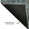 thumbnail image 5 of Addison Rugs Mayfield Premium Machine Washable Transitional Americana Teal Runner Rug, 2'3" x 7'6", 5 of 6