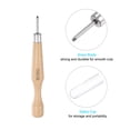 thumbnail image 4 of Uxcell 1.5mm 50# Carbon Steel Small Wood Handle Craft Carving Knife Tool, 4 of 6