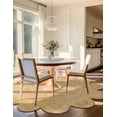 thumbnail image 2 of 7 Ft Round Natural Jute Premium Scalloped Jute Rug – Handcrafted Natural Braided Carpet for Living Room, Bedroom, Entryway – Boho Home Decor, 2 of 4