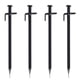 thumbnail image 1 of Clavijas de carpa portátil al aire libre de acero inoxidable de acero inoxidable estacas de senderismo punta afilada redondo pines pines accesorios paquete de 4 sidaley OD012717-00, 1 of 7