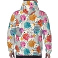 thumbnail image 7 of Pofeuu Easter Egg Print Mens Casual Hooded Collar Drawstring Hoodies Pullover Sweatshirts Casual Long Sleeve Shirts-Medium, 7 of 7