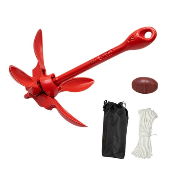 jinwen Folding Grapnel Anchor Folding Anchor Kit Portable Kayak Anchor Grappling Hook Anchor for Sailboat Dinghies Speedboat