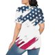 thumbnail image 3 of Fiudx Ofertas Flash Artículos En Oferta Top Estampado con Cuello Redondo y Manga Corta Informal para Mujer a La Moda, 3 of 5